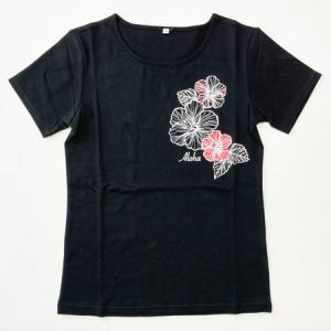 フラ 半袖 Tシャツ ハイビスカス 柄 プリン...の詳細画像2