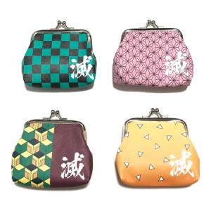 鬼退治 がま口 財布 送料無料 鬼柄 和柄 ウォレット お財布 小物入れ きめつのやいば風 グッズ 鬼 滅 の 刃風柄 パロディ