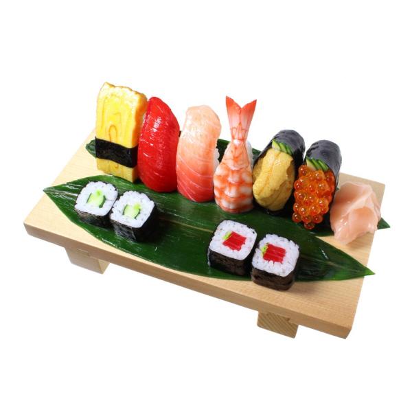 食品サンプル屋さんのタブレットスタンド（寿司盛り合わせ）