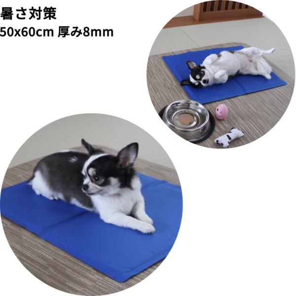 【こだわり品質】 ペット用クールマット 50x65cm 厚み8mm ひんやりマット  冷感涼感マット...
