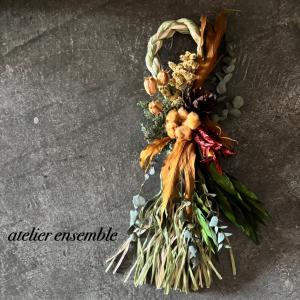ドライフラワー スワッグ ナチュラル プリザーブドフラワー かすみ草