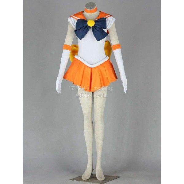 即納 あすつく【美少女戦士セーラームーン コスプレ 衣装】愛野 美奈子 セーラーヴィーナス コスチュ...