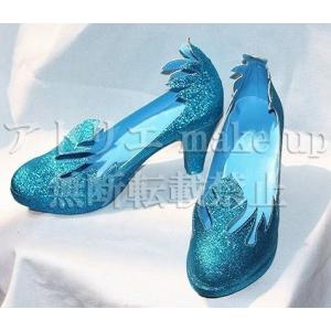 【アナと雪の女王 コスプレ用ブーツ cosplay shoes 靴】エルサ ハイヒール マンガ アニメ コスプレ｜atelier-makeup