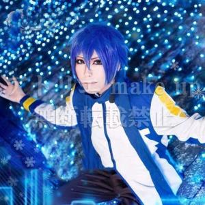 【 VOCALOID コスプレ用ウィッグ】千本桜 カイトKAITO アニメ マンガ ゲーム コスプレ用品 cosplay｜atelier-makeup