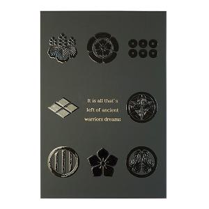 ポケット付き御城印帳 兜×kamon 黒 「書...の詳細画像2