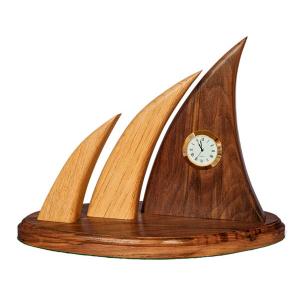 掛け時計 おしゃれ 船 アンティーク 舵輪 ハンドル 舵 大きな 時計