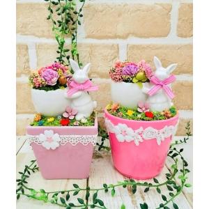フェイクフラワー 造花 レースフラワー 全長80cm リアル 人工花 お