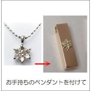 【遺骨ペンダント】セミオーダーＫ18ピンクゴールド・完全防水可