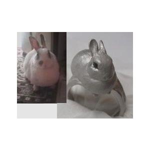 ペットリング 写真から作るあなたのペット そっくり指輪 ＳＶ制作例3