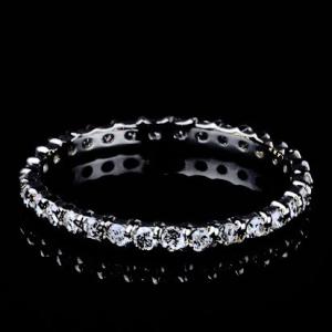 天然ダイヤモンド フルエタニティ リング ホワイトゴールド 指輪 0.5ct K18WG 4月 誕生石
