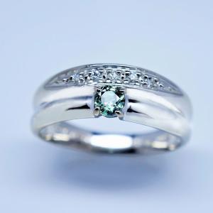 アレキサンドライト リング 指輪 0.15ct...の詳細画像1