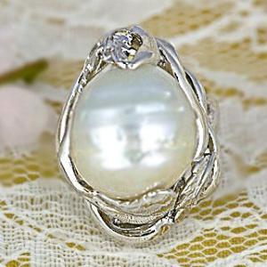 アコヤ真珠 パール リング 指輪 ベビーパール 7個付 K10WG/K18WG 6月