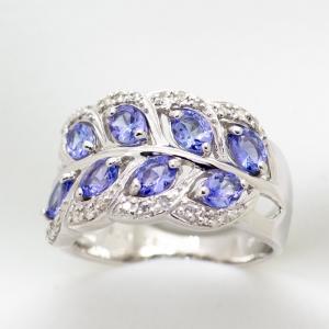 天然石ブルートパーズリング12号 ブルートパーズ リング 指輪 大粒 12.0ct K10WG スイスブルートパーズ