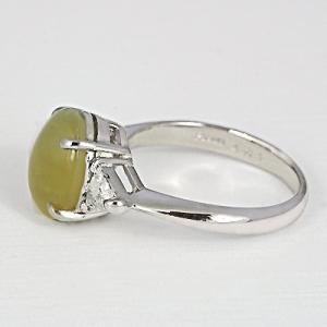 キャッツアイ リング 指輪 大粒 4.34ct...の詳細画像1