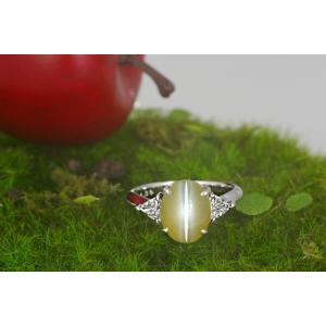 キャッツアイ リング 指輪 大粒 4.34ct...の詳細画像3