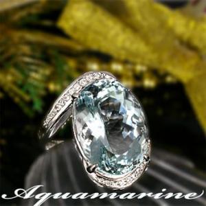 天然石ブルートパーズリング12号 ブルートパーズ リング 指輪 大粒 12.0ct K10WG スイスブルートパーズ