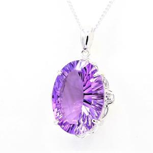 アメジスト ネックレス ペンダント 10ct Pt100 ローズアメジスト 2月