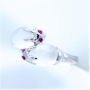 ルビー リング 指輪 0.2ct SV925 アンティーク風 GV 7月 誕生石 天然石