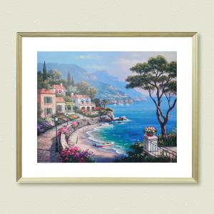 アートポスター 額入り 絵画 風景画 インテリア 海外風景 洋画 大型
