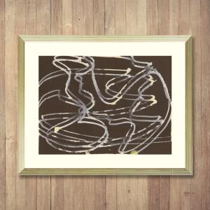 元永定正（もとながさだまさ） 版画 絵画 現代アート 額入り