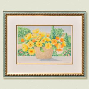 元永定正（もとながさだまさ） 版画 絵画 現代アート 額入り