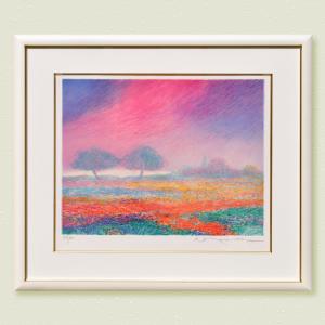 クロードマヌキアン　 現代的風景画 限定版 199/200 クロード・マヌキャン 風景画 版画 アート 絵画 : アトリエ4seasons