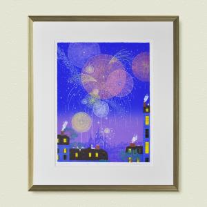 無料ラッピングサービス有り】 吉岡浩太郎 額縁付きシルクスクリーン