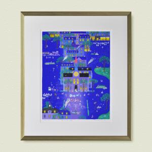 無料ラッピングサービス有り】 吉岡浩太郎 額縁付きシルクスクリーン