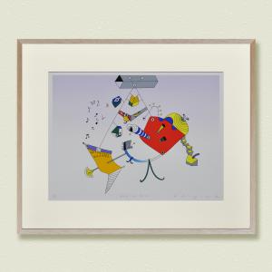元永定正（もとながさだまさ） 版画 絵画 現代アート 額入り