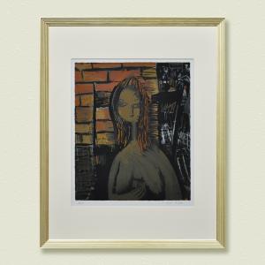 元永定正（もとながさだまさ） 版画 絵画 現代アート 額入り