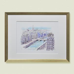 津田耕 版画 絵画 風景画 額入り アート : アトリエ4seasons - 通販