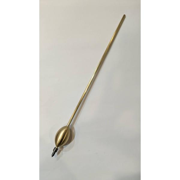 バスクラリネット エンドピン 座奏用 チタン入り真鍮 AT-1 【アトリエボアオリジナル】