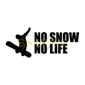 NO SNOW NO LIFE ステッカー スノーボード4 (Lサイズ)｜atelierdom