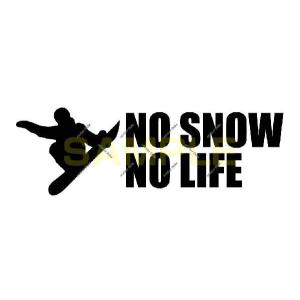 NO SNOW NO LIFE ステッカー スノーボード3 (Sサイズ)｜atelierdom