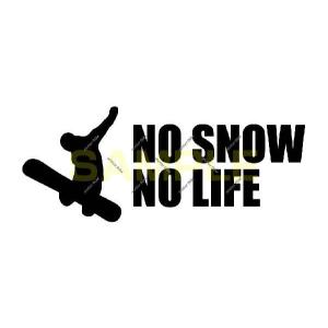 NO SNOW NO LIFE ステッカー スノーボード4 (Sサイズ)｜atelierdom