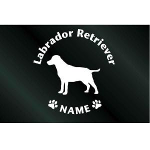 犬のステッカー『DOG STICKER』名前入り...の商品画像