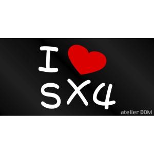 I LOVE SX4 まるもじステッカー YA11S YB11S YA41S YB41S YA22S...