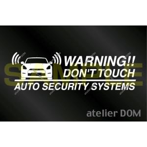 日産 R35 GT-R用 セキュリティーステッカー3枚セット[内貼りタイプ]