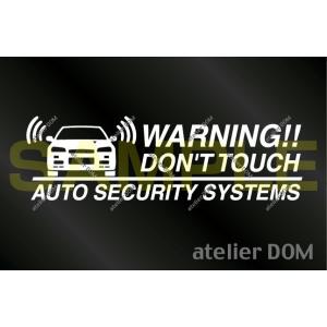 日産 スカイライン GT-R R34用 セキュリティーステッカー3枚セット[内貼りタイプ]