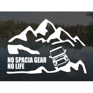 山とスズキ スペーシアギア MK53S ステッカー NO SPACIA GEAR LIFE (S