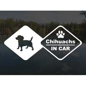 犬のステッカー『DOG STICKER』ドッグステッカー チワックス IN CAR