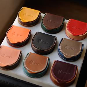 コードバン コインケース（馬蹄型小銭入れ） ダークブラウン メンズ