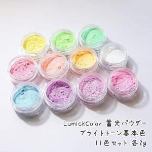 ルミックカラー LumickColor 蓄光顔料パウダー ブライトトーン基本色11色セット 各2g