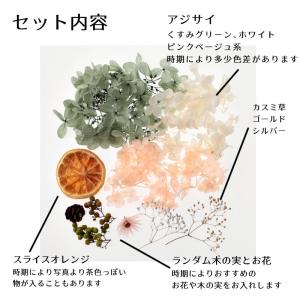 ハーバリウム花材 アンティークオレンジ花材セッ...の詳細画像2