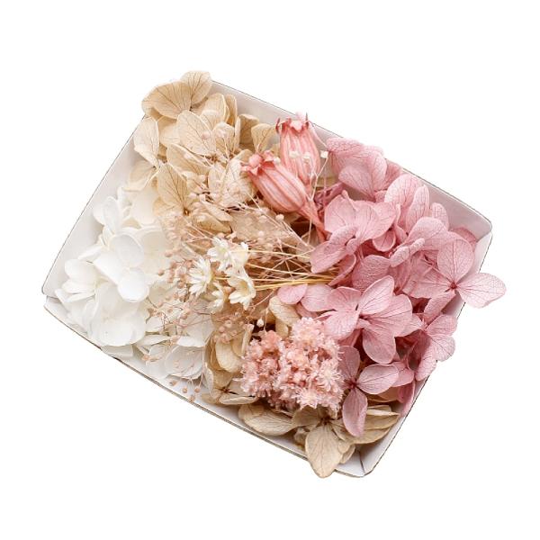 ハーバリウム花材 いちごミルクティー花材セット 1ケース