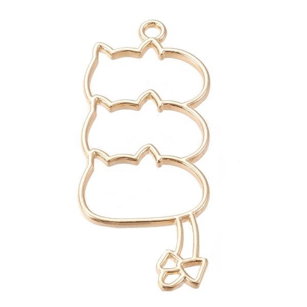 レジン パーツ 枠 積みネコ3段 1個