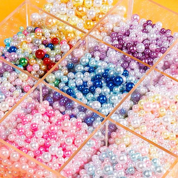 レジン 封入パーツ 穴なしパール アソート 2〜5mm 10g 全12色
