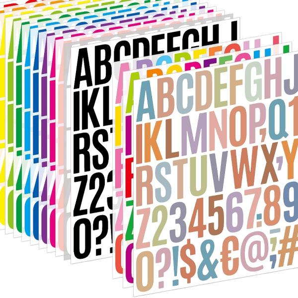 アルファベットステッカー 防水 耐水 文字サイズ約5cm 4枚入り 全15種