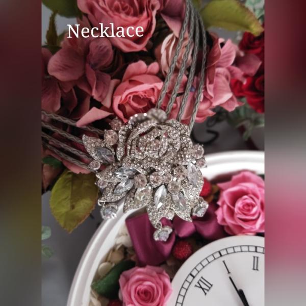 ドレス　ネックレス　エレガント　パーティーアイテム　01