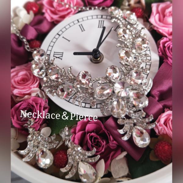 ドレス　ネックレス　ピアスセット　エレガント　パーティーアイテム　02